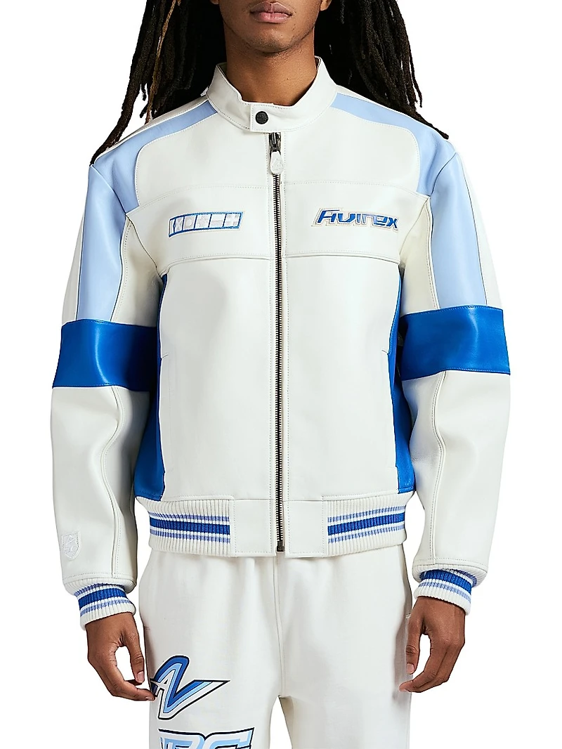 Off-Shore Leather Racing Jacket