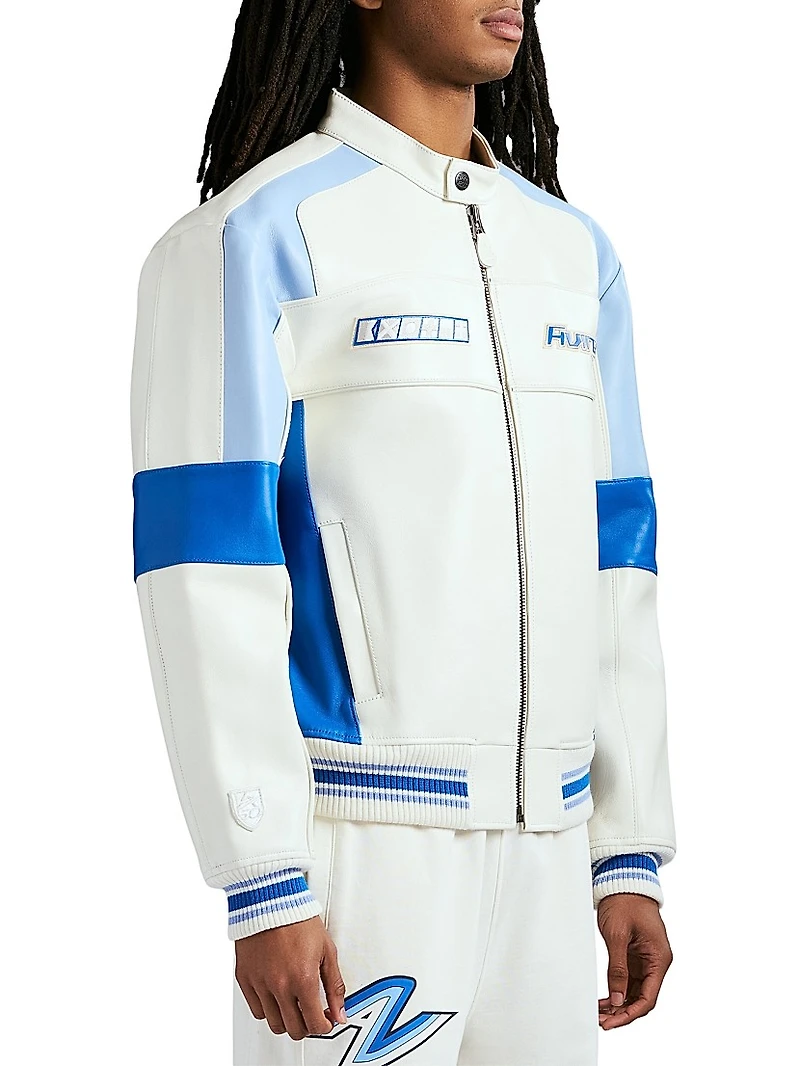 Off-Shore Leather Racing Jacket