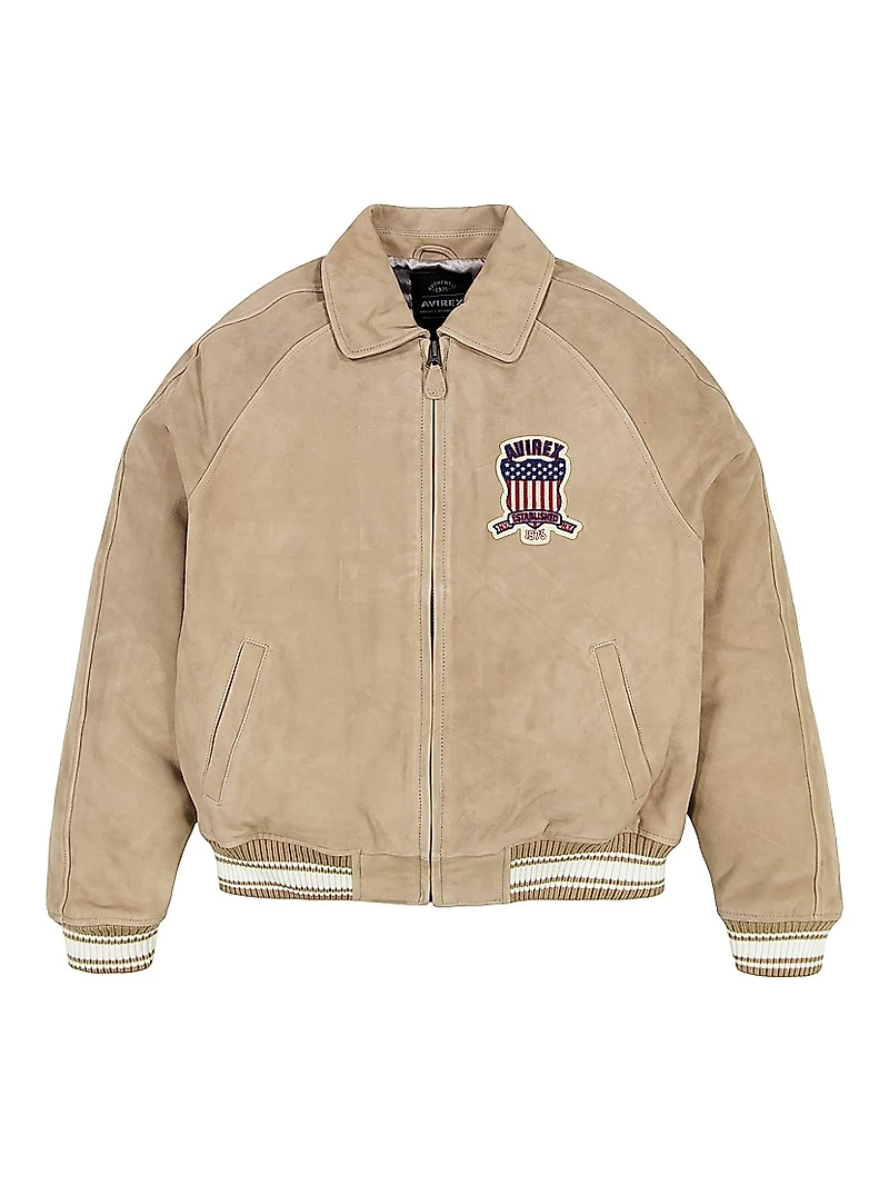 Icon Suede Bomber Jacket
