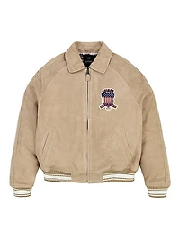 Icon Suede Bomber Jacket