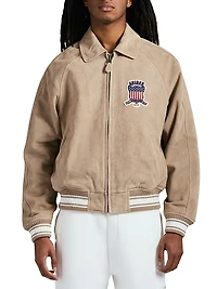 Icon Suede Bomber Jacket
