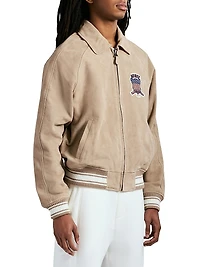 Icon Suede Bomber Jacket