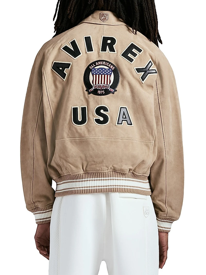 Icon Suede Bomber Jacket