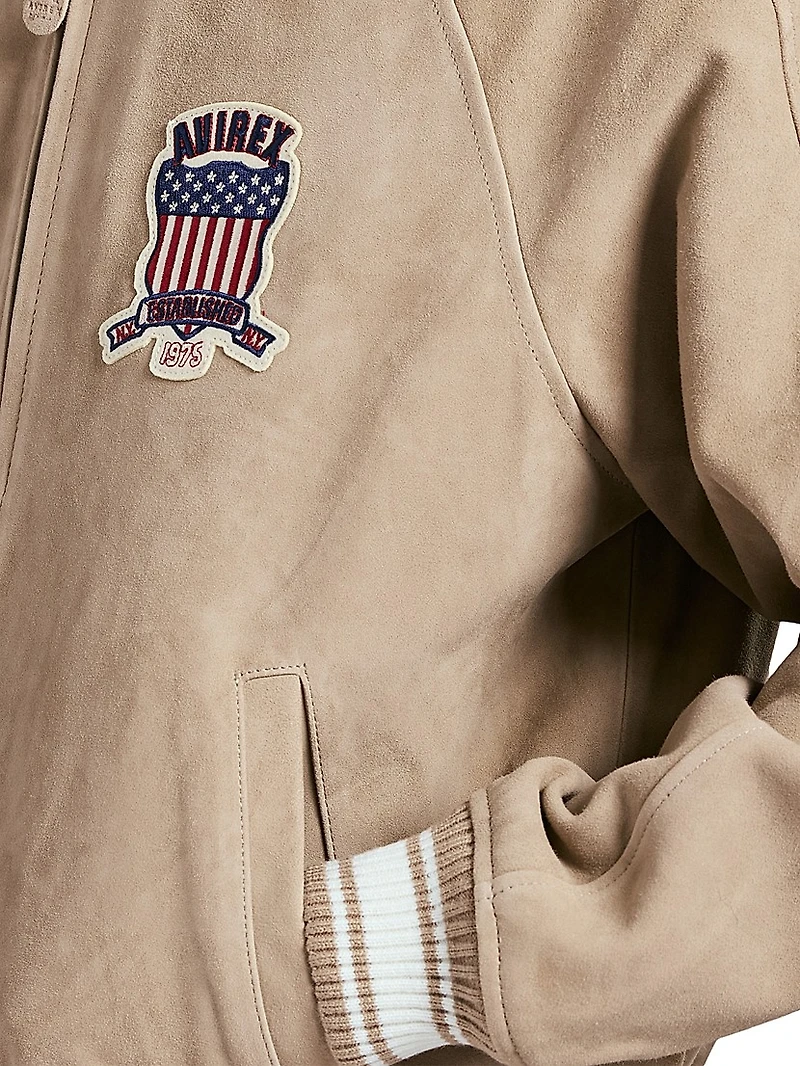 Icon Suede Bomber Jacket