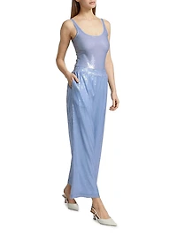 Dina Semi-Sheer Sequin Bodysuit