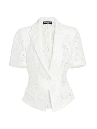 Melbourne Floral Guipure Lace Blazer