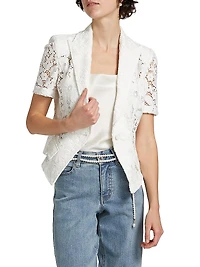 Melbourne Floral Guipure Lace Blazer