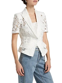 Melbourne Floral Guipure Lace Blazer