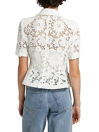 Melbourne Floral Guipure Lace Blazer