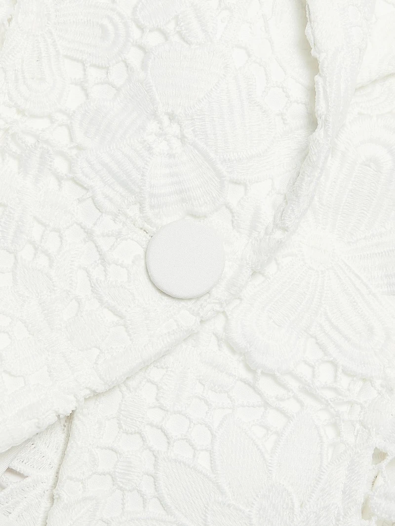 Melbourne Floral Guipure Lace Blazer