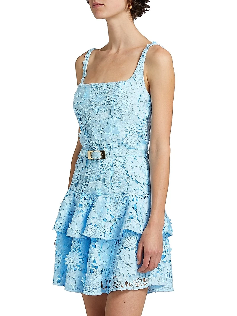 Lisette 3D Guipure Lace Minidress