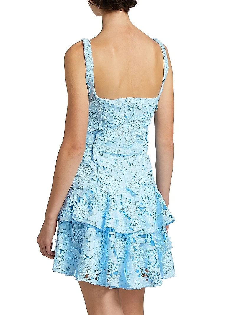 Lisette 3D Guipure Lace Minidress