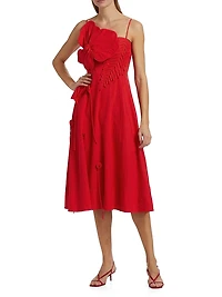Garden Linen Midi-Dress