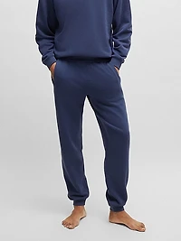 Cotton-Terry Tracksuit Bottoms with Flocked Logo