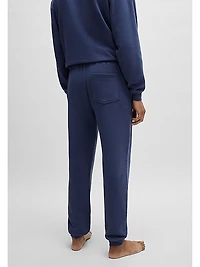 Cotton-Terry Tracksuit Bottoms with Flocked Logo