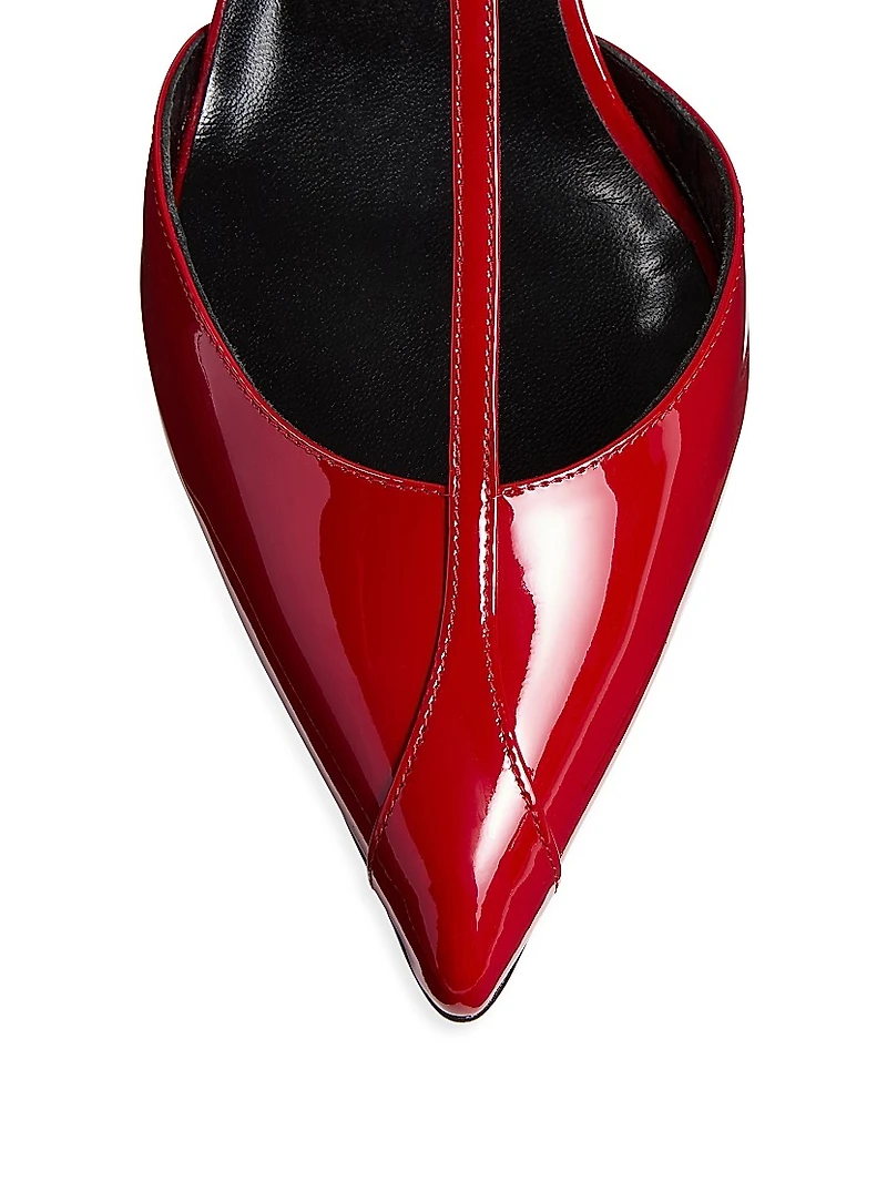 Mia 45MM Leather T-Strap Pumps