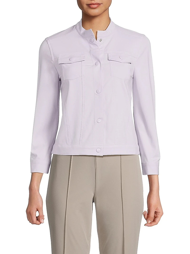 The Diamond Stretch Knit Jacket