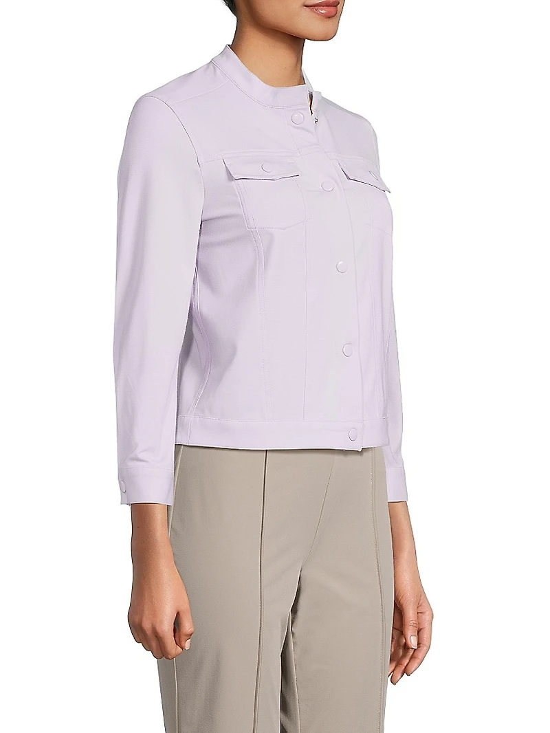 The Diamond Stretch Knit Jacket