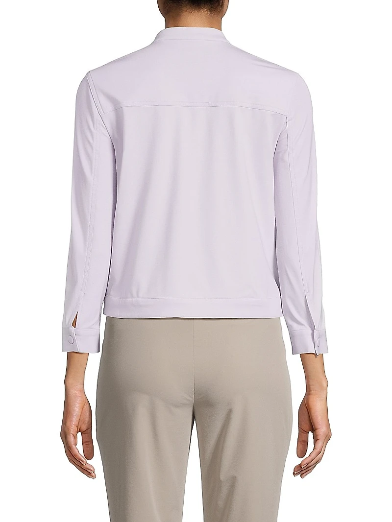 The Diamond Stretch Knit Jacket