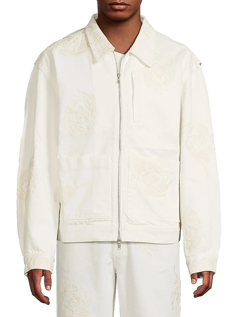 Veper Embroidered Denim Jacket