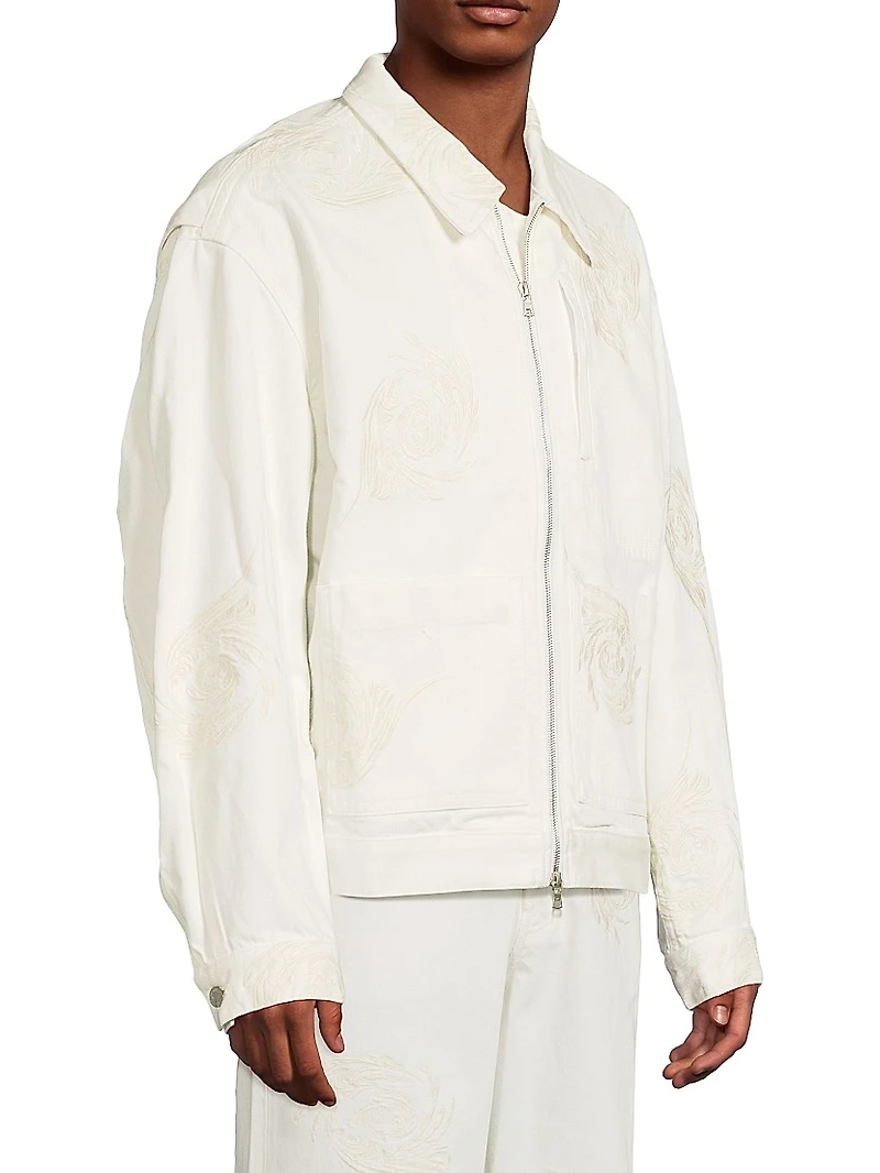 Veper Embroidered Denim Jacket