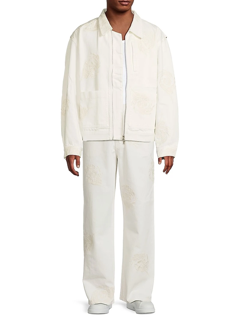 Veper Embroidered Denim Jacket