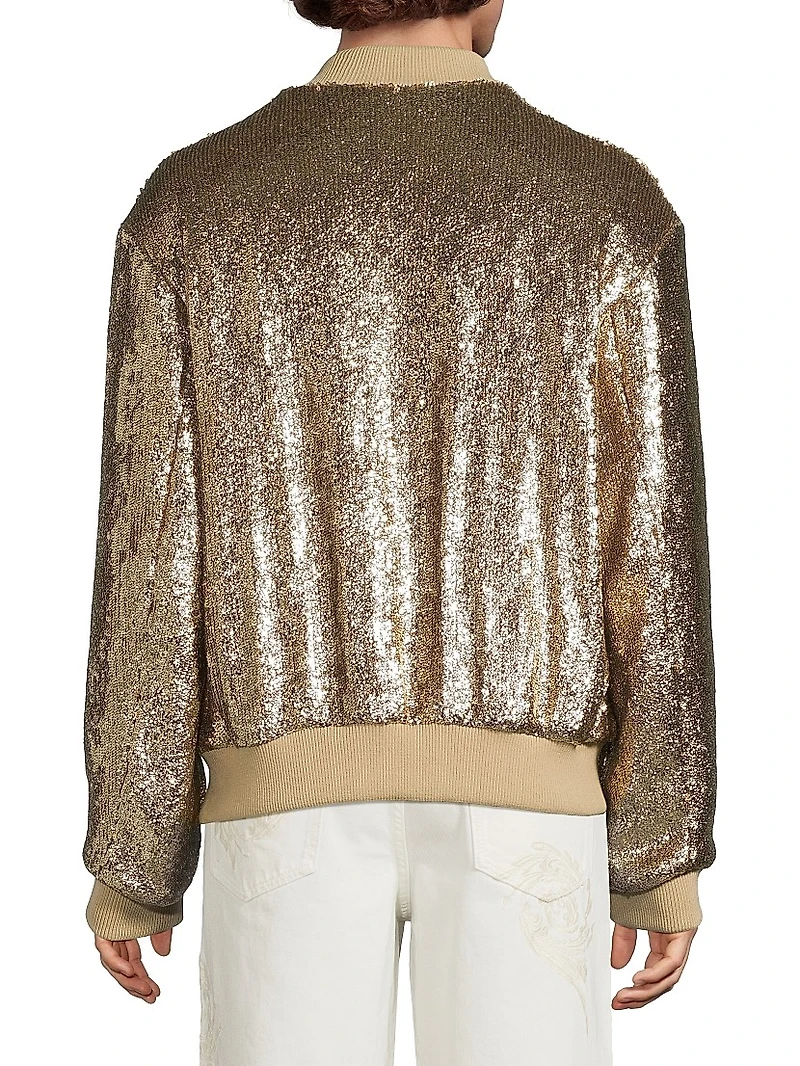 Volker Sequined Bomber Jacket
