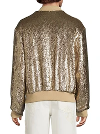 Volker Sequined Bomber Jacket
