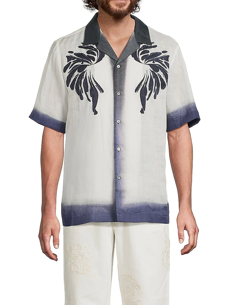 Carltone Print Dyed Shirt