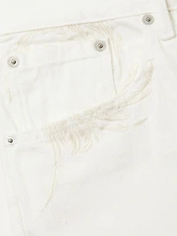 Embroidered Five-Pocket Jeans