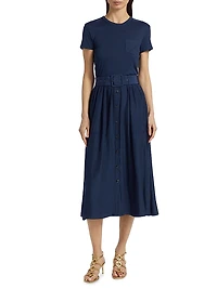 Sylvie Belted Midi-Dress