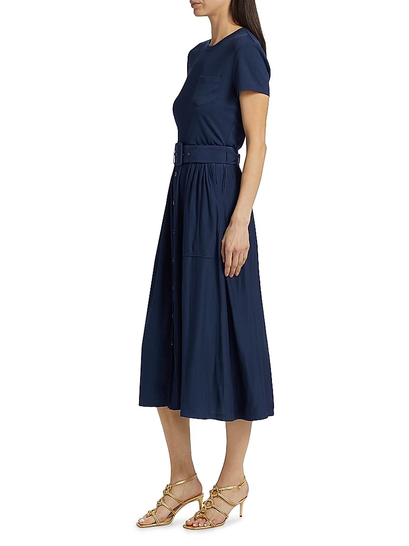 Sylvie Belted Midi-Dress