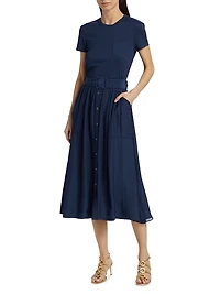 Sylvie Belted Midi-Dress