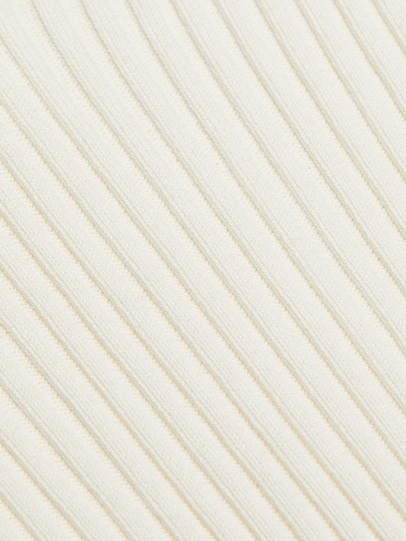 Kelly Deep V Rib-Knit Top