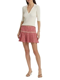 Kelly Deep V Rib-Knit Top