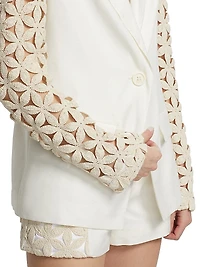 Kelsey Crochet-Sleeve Jacket