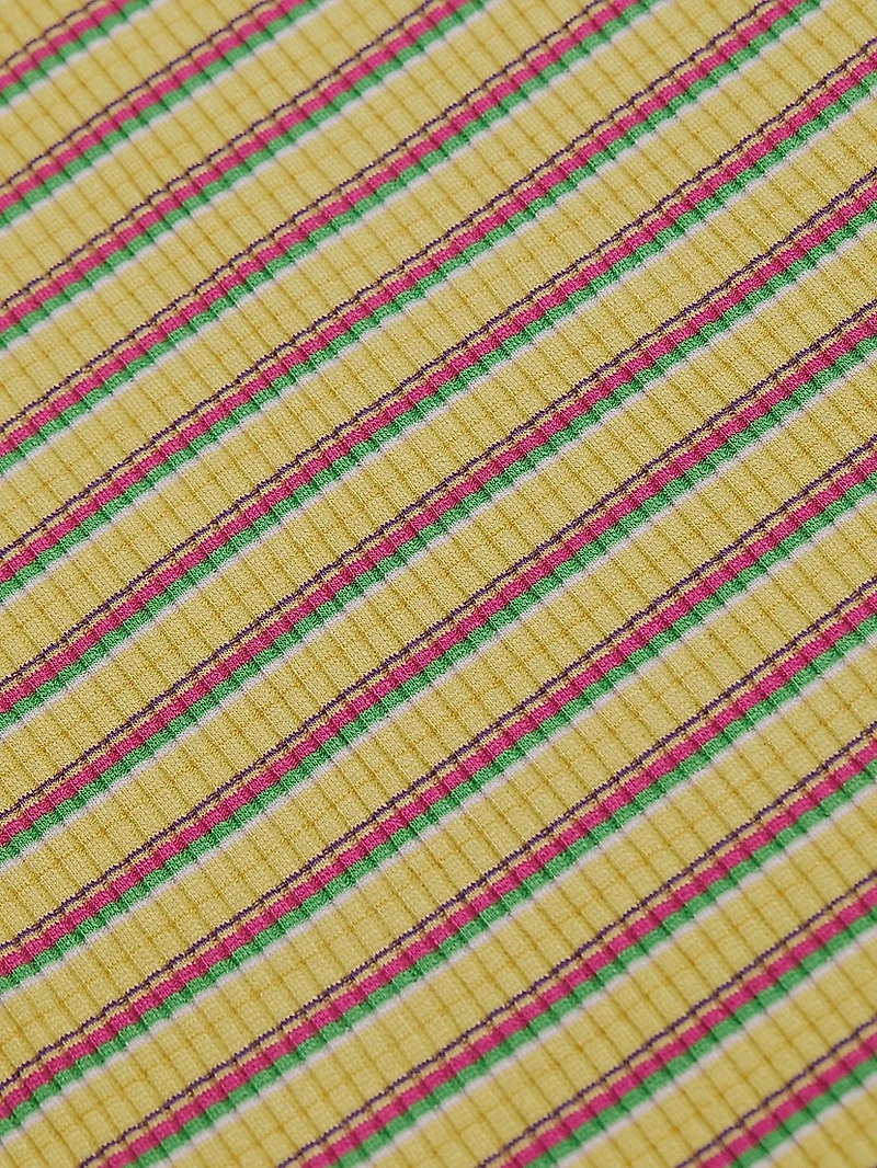 Elyse Striped Crewneck Sleeveless Top