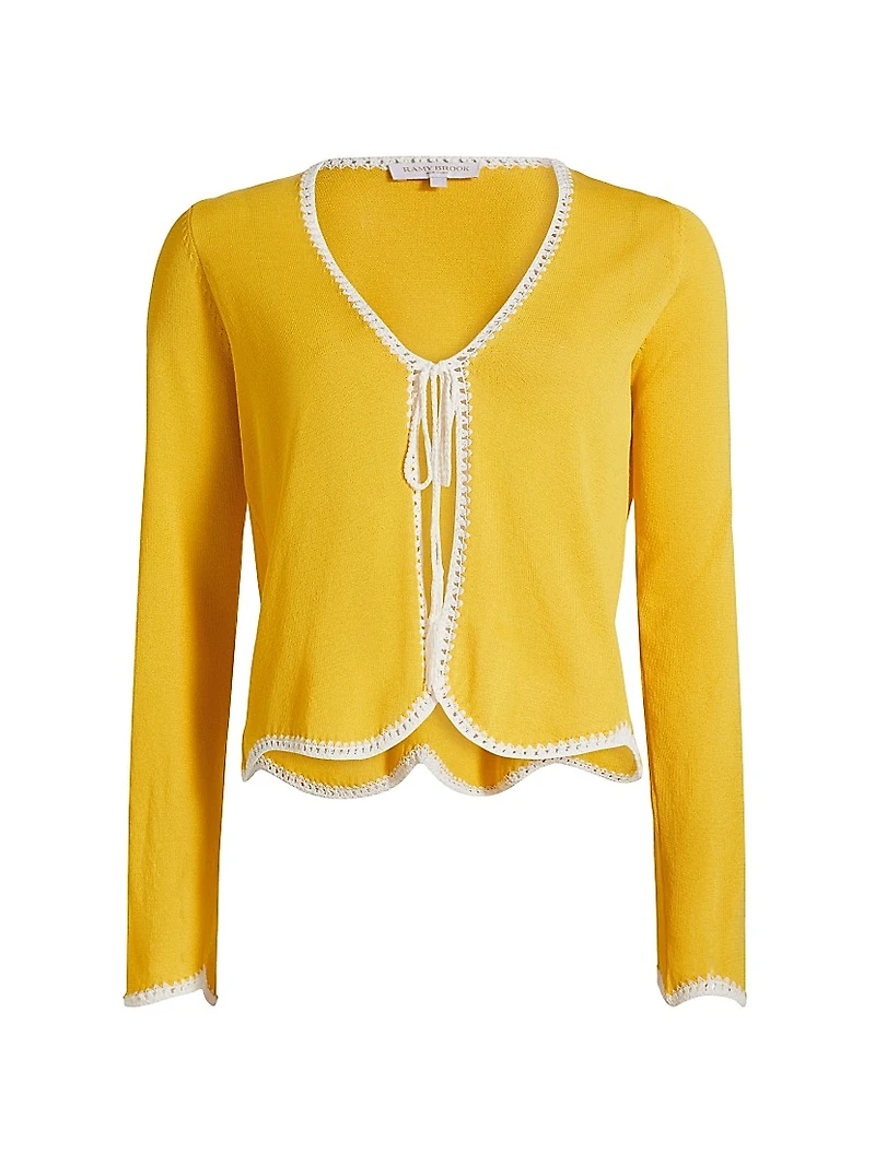 Tara Knit Front-Tie Cardigan