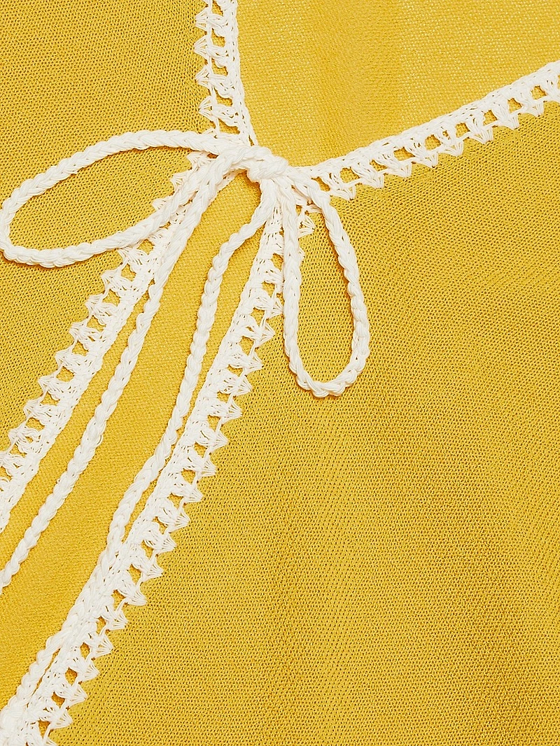 Tara Knit Front-Tie Cardigan