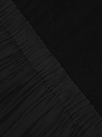Carys Mixed-Media Cargo Straight-Leg Jumpsuit
