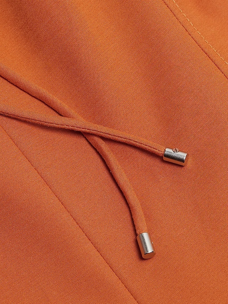 Stretch-Cotton Seamed Tank Midi-Dress