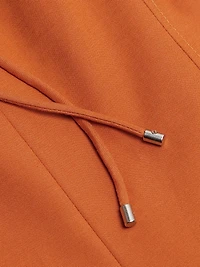 Stretch-Cotton Seamed Tank Midi-Dress