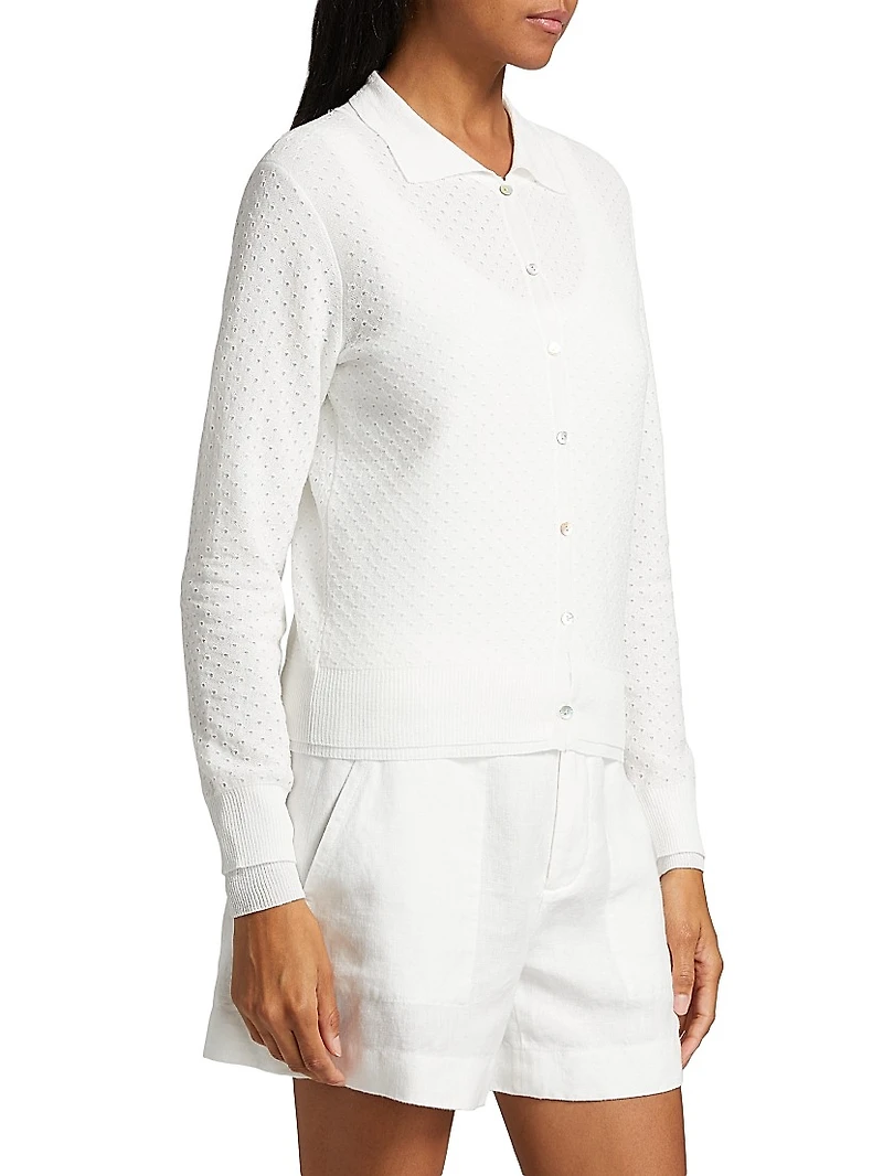 Double Layer Mesh Cardigan