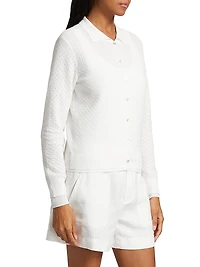 Double Layer Mesh Cardigan