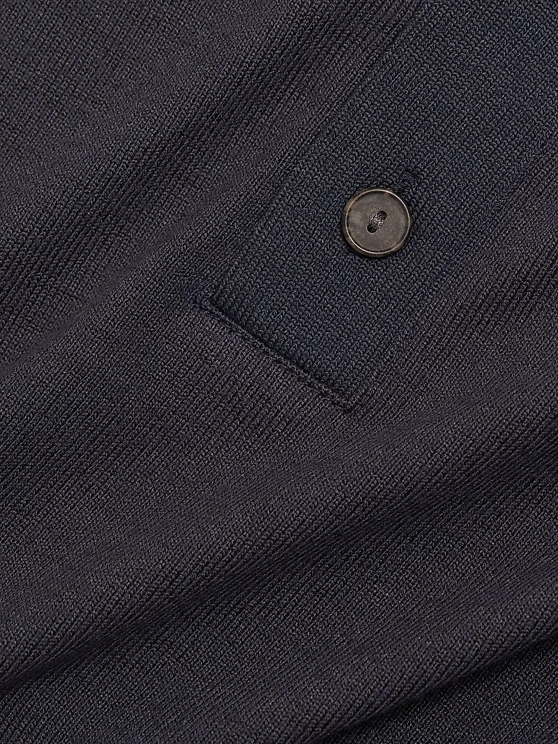 Three-Quarter-Sleeve Henley Top
