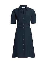 Cuffed Belted Shirtdress
