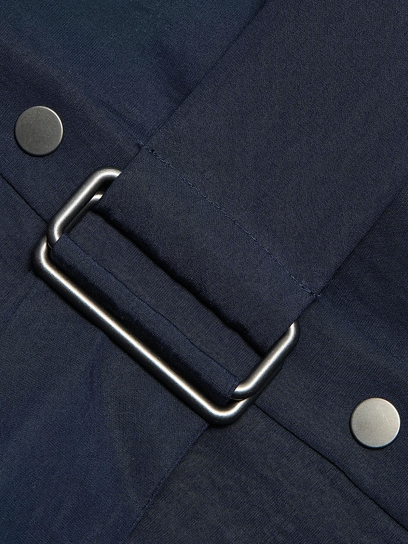 Cuffed Belted Shirtdress