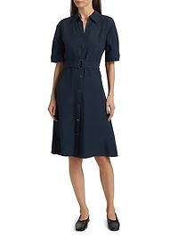 Cuffed Belted Shirtdress