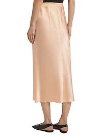 Satin Midi-Skirt