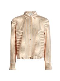 Till Stripe Cropped Shirt